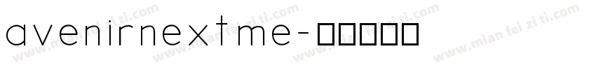 avenirnext me字体转换
